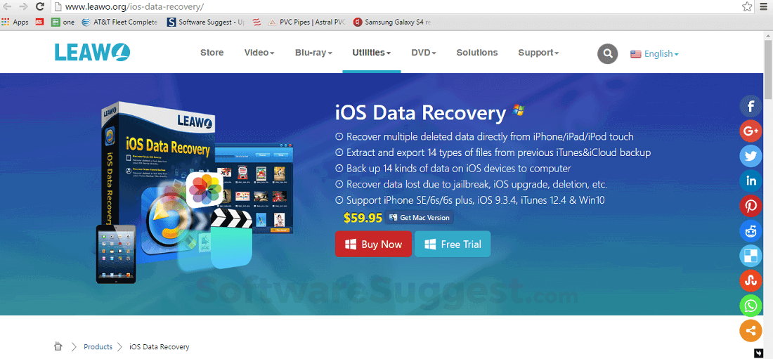 LEAW iOS Data Recovery Screenshot1